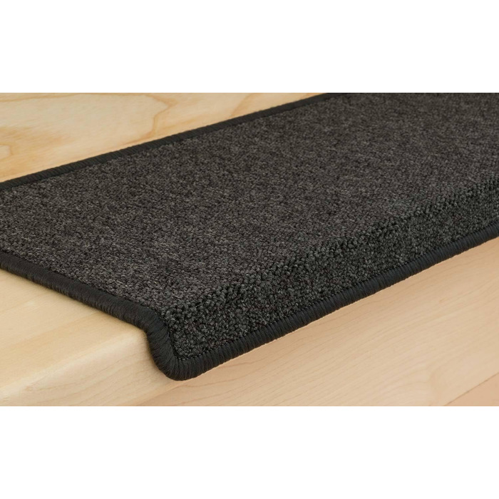 Килимки для сходів Kettelservice-Metzker Monza прямокутні одномісні та SparSet Anthracite 15 шт.