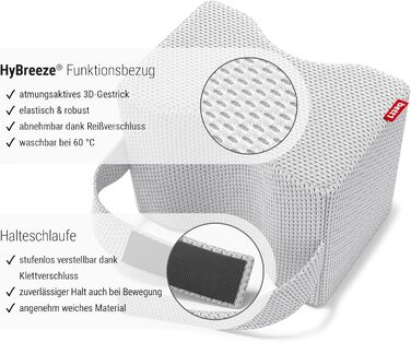 Подушка для колін Bodyguard bed1 (зручна для лежання на боці, дозволяє колінам розслаблено лежати одне на одному, фіксується за допомогою петлі для кріплення, чохол можна прати при температурі до 60 C)