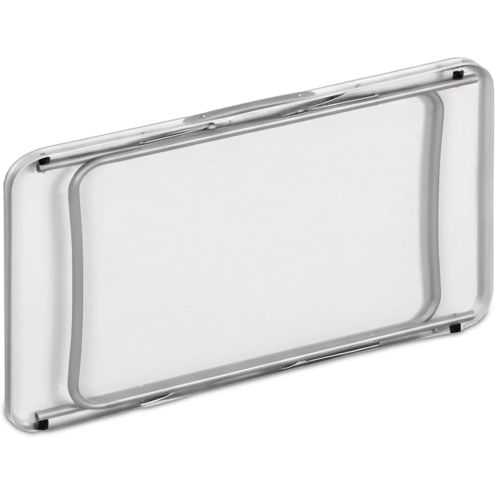 Стіл для кемпінгу Relaxdays, складний бічний столик, HBT 68,5 x 80 x 60 см, кемпінг та пікнік, складний стіл з алюмінію, білий