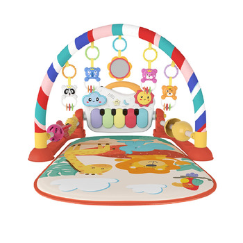 Дитяча ігрова ковдра Eners Baby Play Arch з музикою та світлом розвиваюча іграшка для немовлят і малюків 0-24 місяців, зелений (червоний)