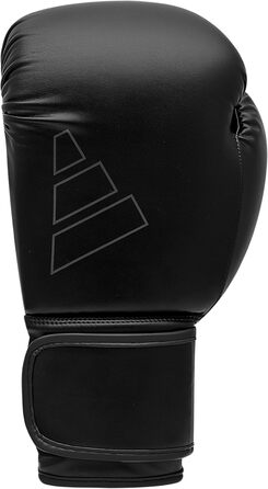 Боксерські рукавички adidas Hybrid 80 - підходять для боксу, кікбоксингу, MMA, фітнесу та тренувань - для дітей, чоловіків та жінок, чорні, 340 г