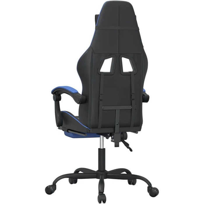 Ігрове крісло з підставкою для ніг, крісло для ПК, ігрове крісло, крісло для геймерів, крісла для ігор, крісла для кабінету, комп&39ютерне крісло, крісло для PlayStation, чорно-синя штучна шкіра