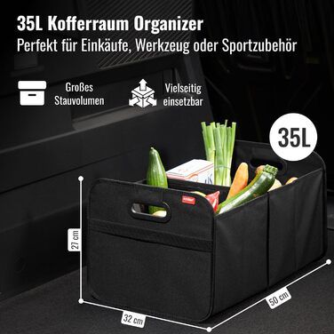 Органайзер для багажника Achilles XL - Сумка для багажника XL з великою кількістю місця для зберігання - Просторий та простий у до