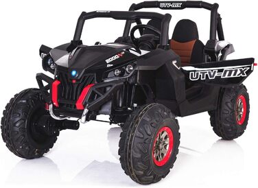 Дитячий електромобіль 12В 2-місний, NEW RSX електричний баггі для дітей, чорний, з пультом дистанційного керування 2,4 ГГц, 36 міс