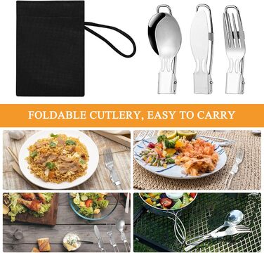 Набір посуду для кемпінгу, відкритий, 2-3 особи, горщик з нержавіючої сталі з посудом, каструля, складна кемпінгова посудина, тарілка для пікніка, походів, кемпінгу, походів, срібного кольору