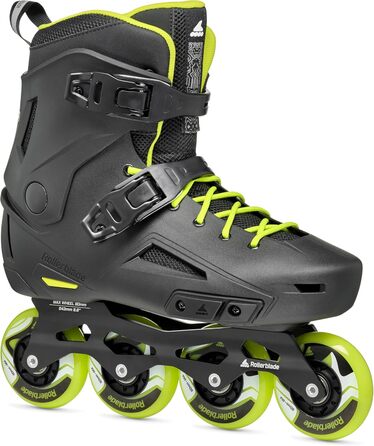 Чоловічі міські роликові ковзани Rollerblade Lightning, чорно-лаймові, чорний/білий 13