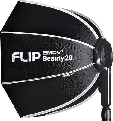 Імпульсне фото SMDV Speedbox FLIP Beauty Dish 20 50 см Ø - Комбінація Beauty Dish і Softbox 20 Beauty DISH