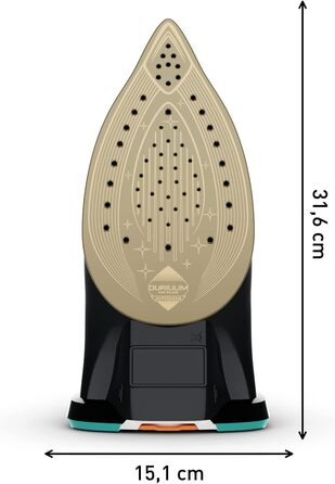 Парова праска Tefal Ultimate Pure FV9844 3200 Вт Micro-Calc-Filter Підошва Durilium Airglide Autoclean Автоматичне вимкнення 0,35