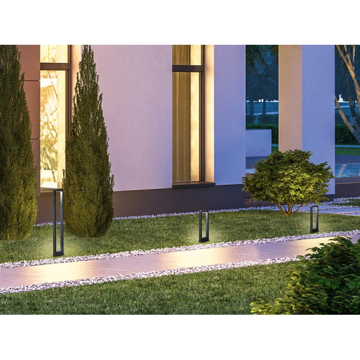 Світильник стовпчик LED Trio Reno, алюміній, антрацит, 50 см (520760142)