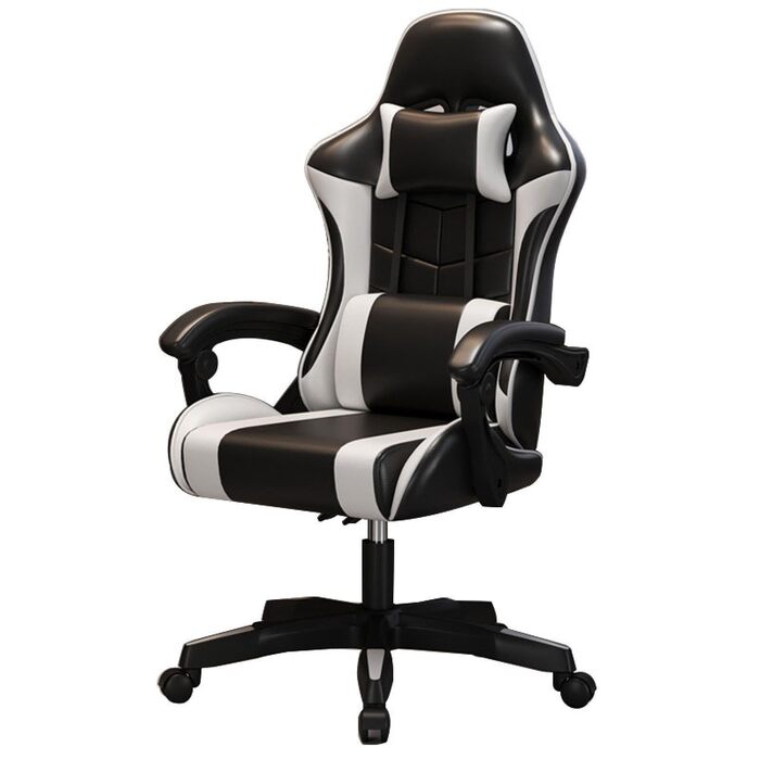 Ігрове крісло Комп&39ютерне крісло Крісло для домашнього офісу Інтернет-ігрове крісло Барне спортивне крісло-підйомник Чорний білий