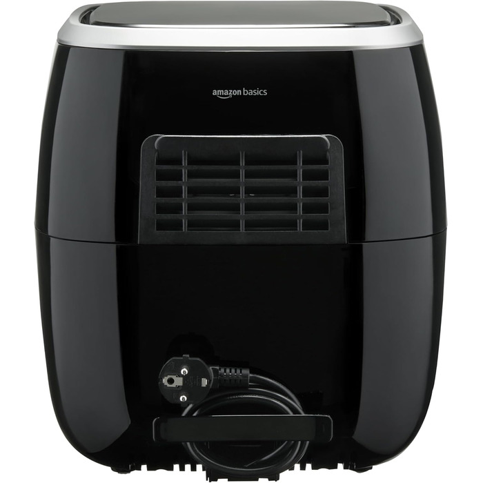 Аерофритюрниця Storeo Basics 6 літрів із цифровим сенсорним екраном і 8 попередніми налаштуваннями приготування, чорна 6 л