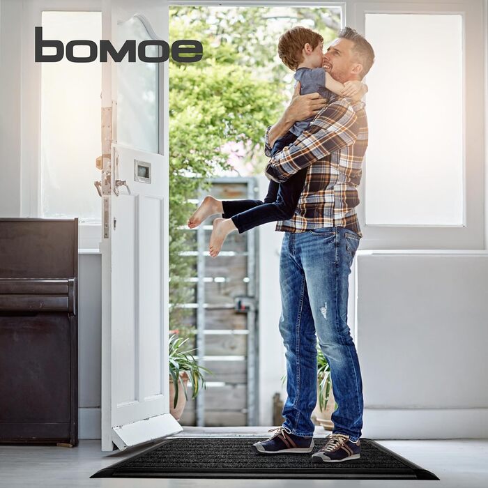 Килимок для вулиці, алюмінієвий килимок для дверей, 50x80 см, килимок для вхідних дверей AluGant, скребок для взуття для вулиці вхідний килимок, алюмінієві килимки для дверей, килимок для вулиці, скребок для взуття, антрацитовий, 50 x 80 см (прямокутний),