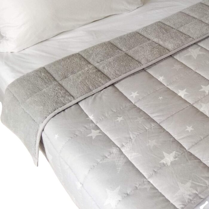 Обтяжена ковдра 3 кг Зіркова, щільна ковдра 100 x 150 см 3 кг (6,6 фунта) Сріблясто-сіра - підходить лише для дітей віком від 3 років 100 x 150 см 3 кг Сріблясто-сіра