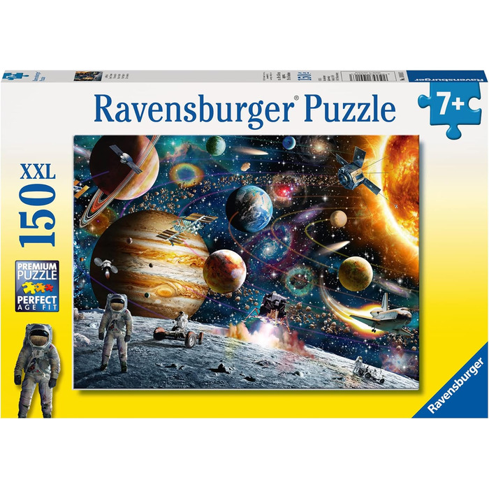 Дитячий пазл Ravensburger - 10016 In Space - Космічний пазл для дітей від 7 років, 150 елементів у форматі XXL