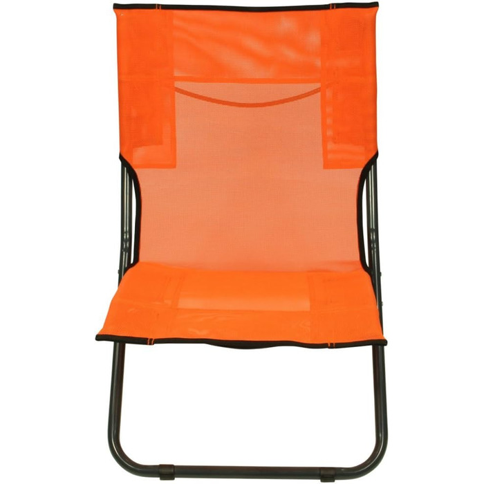 Пляжне крісло Fridani BCO XL Кемпінгове крісло Помаранчеве розкладне крісло ручка для перенесення Повітропроникне садове крісло