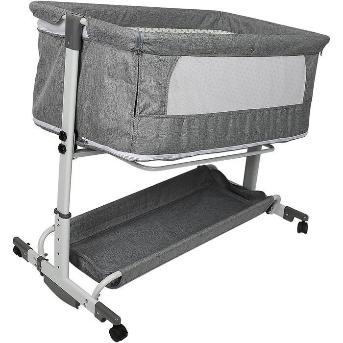 Дитячі ліжечка, дитяче ліжечко, ліжечко з колесами, дорожнє ліжечко, розкладне дитяче ліжечко з м&39яким матрацом, портативне, дитяче ігрове ліжечко з москітною сіткою (113 * 66 * 84 см) 113*66*84 см