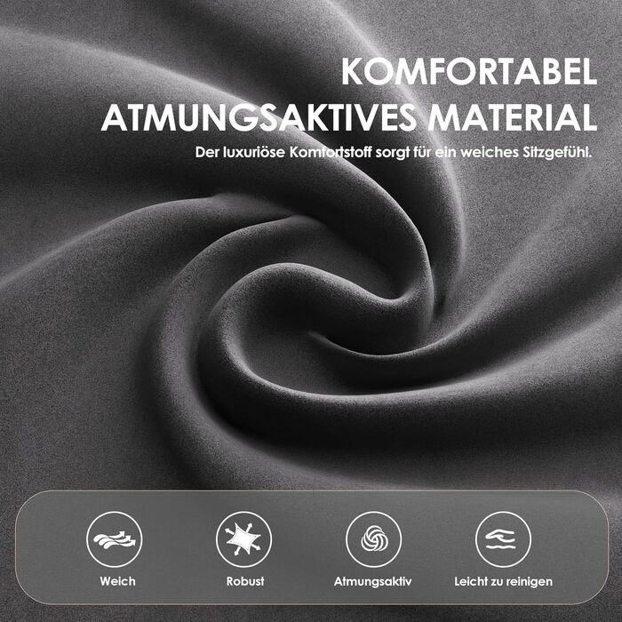 Обідні стільці COLAMY з шерпа в сучасному дизайні середини століття, комплект з 2 шт., кухонні стільці з букле у вінтажному сільському стилі з відкритою вигнутою спинкою для їдальні, ресторану, сірі, комплект з 2 шт.