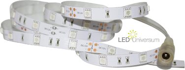 Світлодіодна стрічка 12V IP20 синя 30 LED/м 5050, комплект з блоком живлення без вимикача, 2м