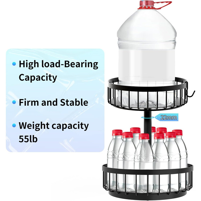 Обертовий органайзер для спецій на 360, металевий тримач для спецій Lazy Susan, міцний тримач для спецій, багатофункціональний поворотний стіл для кухонної стільниці, косметика