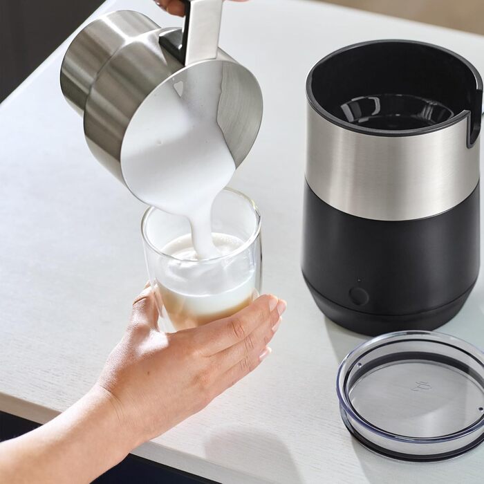 Індукційний спінювач молока Tchibo, не нагрівається, можна мити в посудомийній машині, тепла і холодна молочна піна, для латте мак