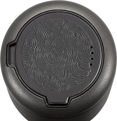 Контейнер для зберігання AROMA 30 г, нержавіюча сталь, з лаковим покриттям, оптимальний захист аромату завдяки вбудованому вентилю, з силіконовою прокладкою та регульованим індикатором дати, для кави, чаю, спецій 5.8 см x 6.8 см світло-сіро-блакитний