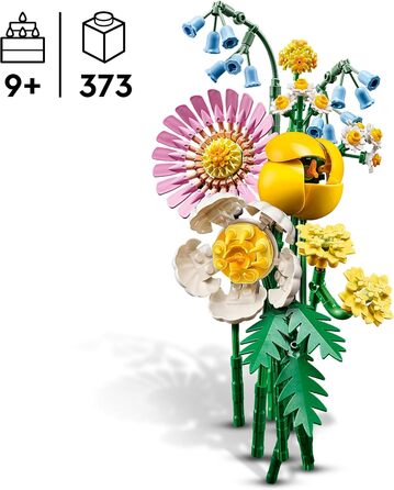 Маленький літній букет LEGO Botanicals - Набір штучних квітів з дзвіночками, ромашками, тюльпанами та іншим - Іграшка для дівчаток та підлітків віком від 9 років - Різдвяна прикраса - Подарунок для дітей - 10347