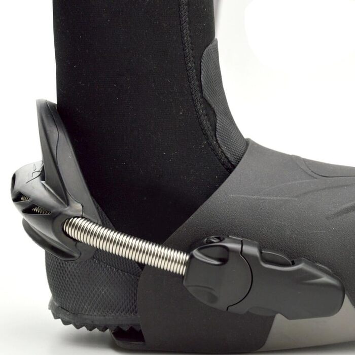 Ремінці для ласт з нержавіючої сталі для дайвінгу, ремінці для ласт з нержавіючої сталі, 2 ремінці для банджі-дайвінгу, нековзні ремінці для ласт, хороша міцність, для Cressi, Mares Fin (M, чорний) M Чорний