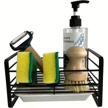 Органайзер для раковини з піддоном YOUJIA 2623268, чорний