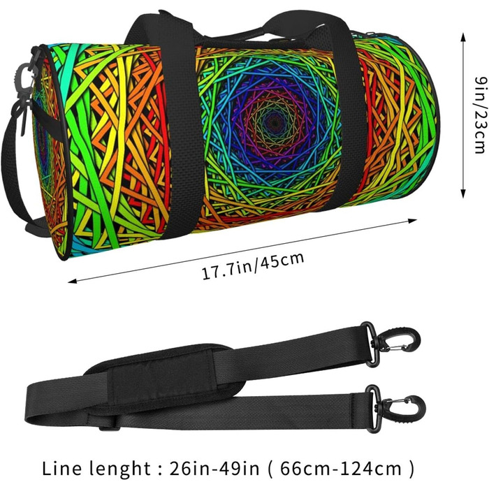 Яскрава дорожня сумка-мішок Dream Rainbow, спортивна сумка для фітнесу, велика сумка для подорожей та покупок, сумка на нічліг та на вихідні для чоловіків та жінок