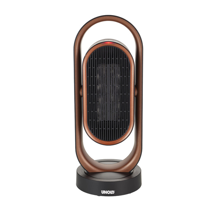 Обігрівач Unold 86535 3D - мідний/чорний, 1800 Вт, захист від перегріву, клас захисту II, вентиляція, тепле повітря, гаряче повітря, 3D циркуляція повітря - коливання 80